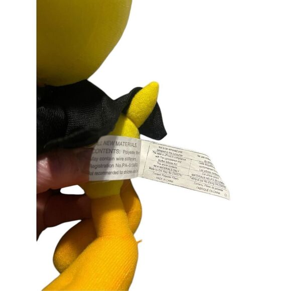 Looney Tunes Kids Yellow Red With Sylvester Hat Tweety Bird Plush Stuffed Toy - Picture 6 of 12